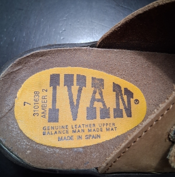 Brown Suede Slip-On Sandals with Wide Straps - Picture 8 of 10